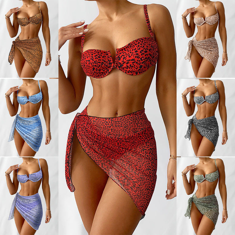 Leonora Bikini | 3 delige bikini met print