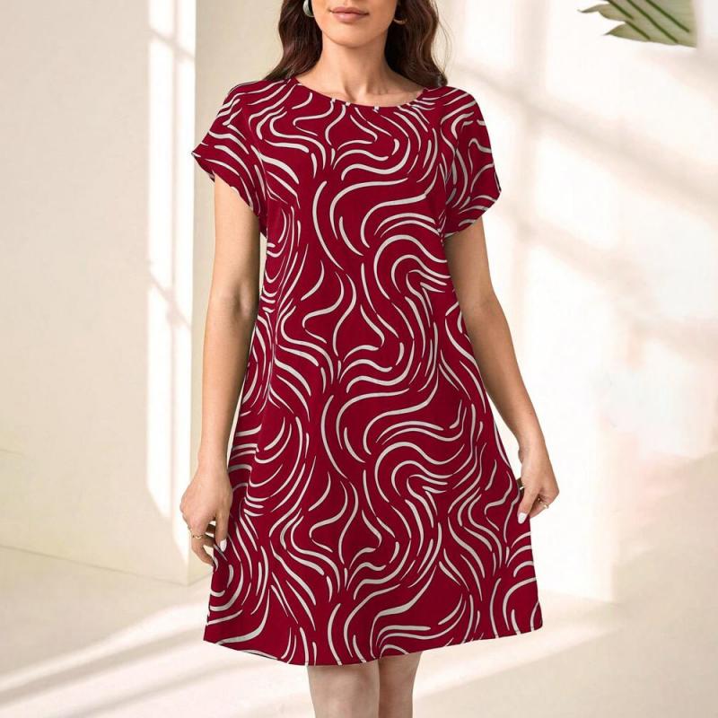 Diana Jurk | Modieuze leuke jurk met streep detail