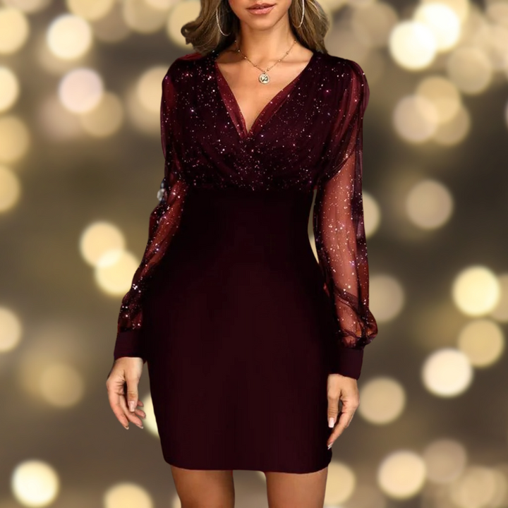 Luna Dress | Elegante avondjurk met pailletten voor dames