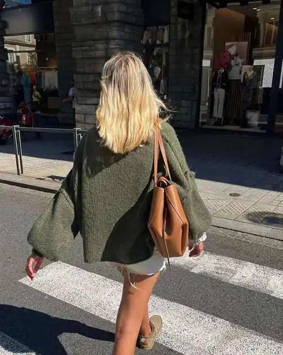 COSS Sweater | Trendy Oversized zachte warme gebreide trui voor dames