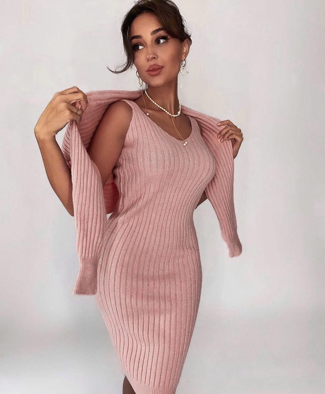 Gina 2-in-1 Sweater Dress | Elegante gebreide dames jurk