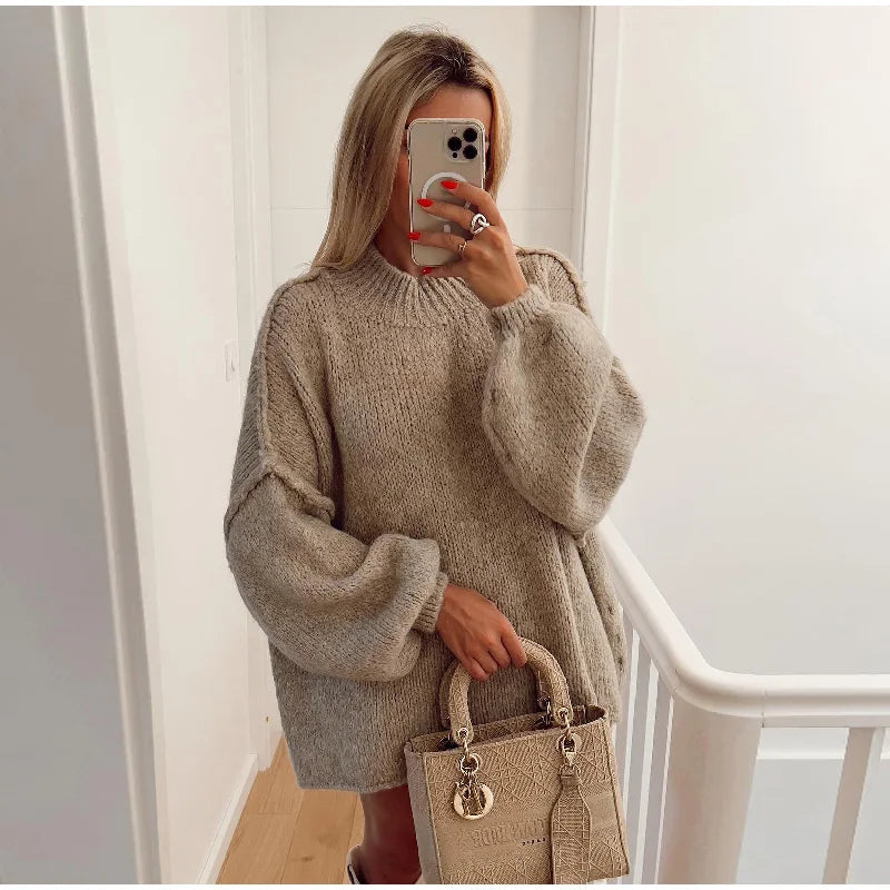COSS Sweater | Trendy Oversized zachte warme gebreide trui voor dames