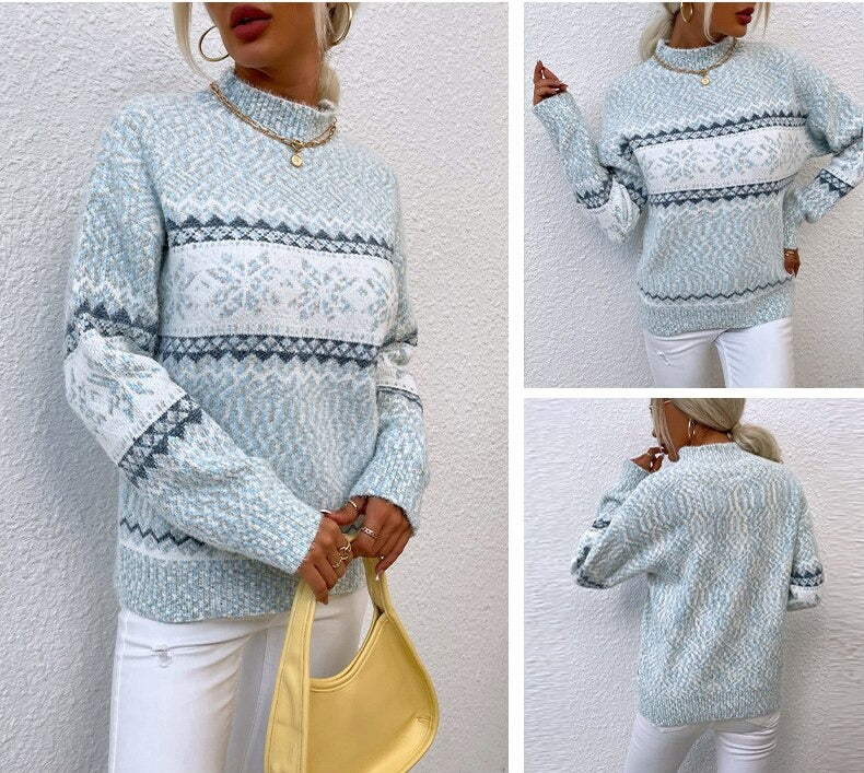 Camilla Snow Sweater | Elegante warme winter trui voor de feestdagen