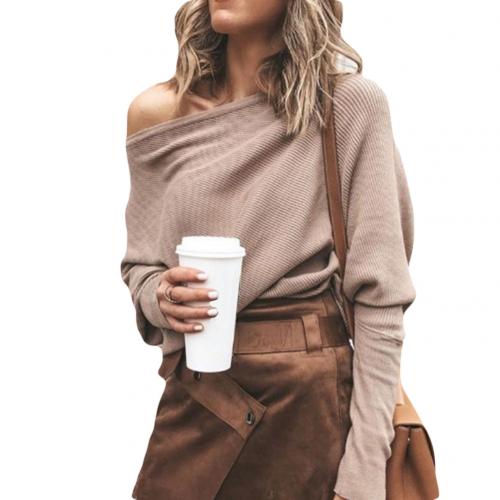 Helena Trui | Trendy zachte schouderloze sweater