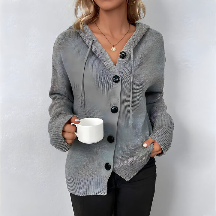 Vera Moda Knitted Sweater | Elegant gebreid vest met capuchon voor dames