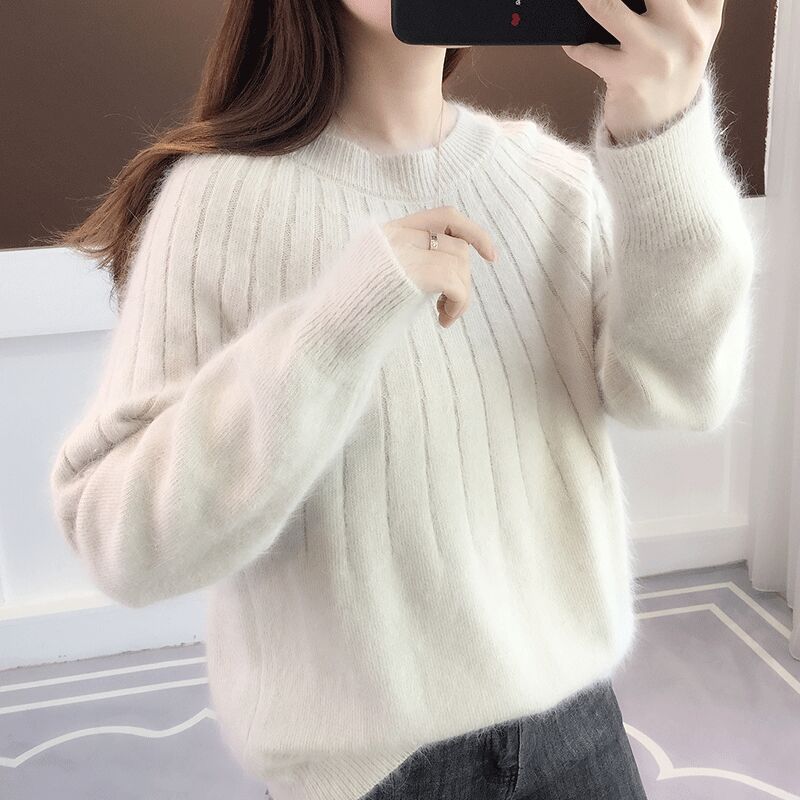 Massimo pluche Sweater | Elegante oversized zachte kasjmir-look trui voor dames