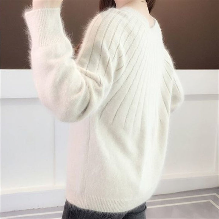 Massimo pluche Sweater | Elegante oversized zachte kasjmir-look trui voor dames